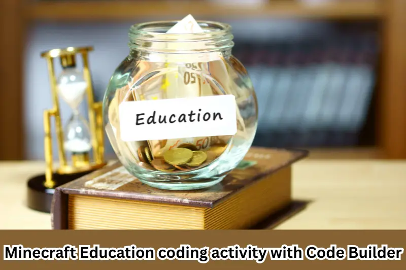 minecraft education coding activity with code builder