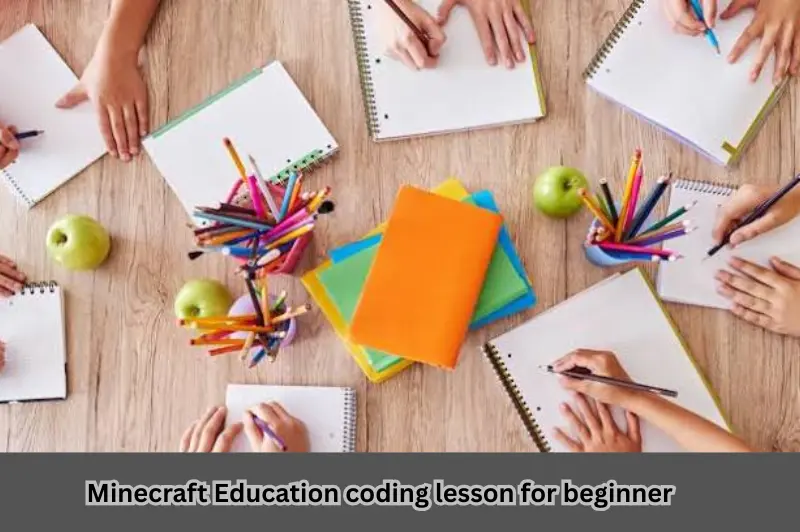 minecraft education coding lesson for beginner