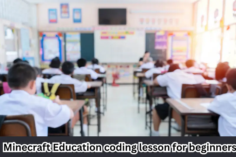 minecraft education coding lesson for beginners