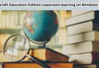 Minecraft: Education Edition classroom learning on windows laptop