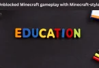 slope unblocked minecraft gameplay with minecraft-style blocks