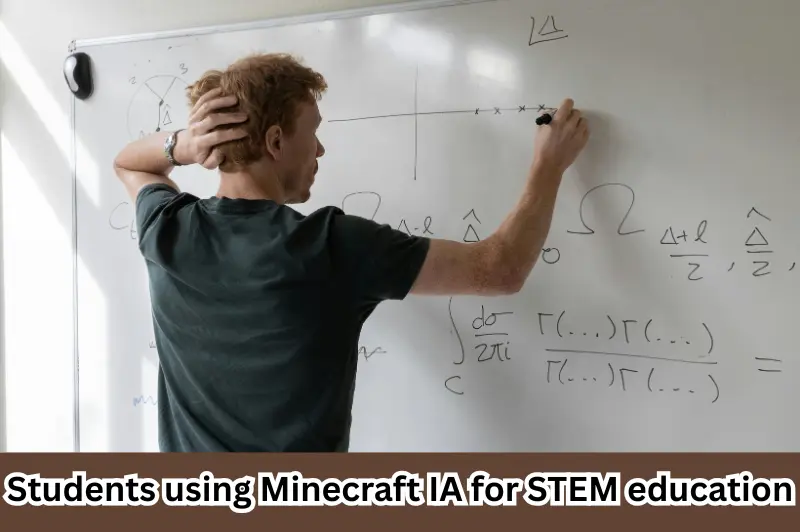 students using minecraft IA for stem education