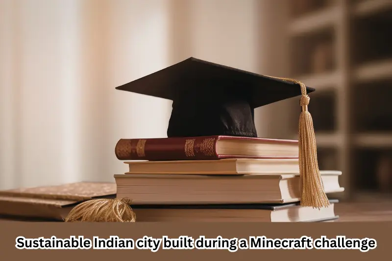 sustainable indian city built during a minecraft challenge